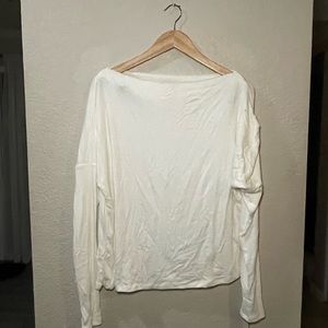 Michael Lauren | NWT! Cream Boat Neck Ribbed Long Sleeve Size: medium